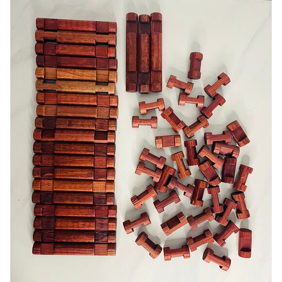 VINTAGE (1986) LINCOLN LOGS PLAYSKOOL 97 PIECES - Picture 4 of 12